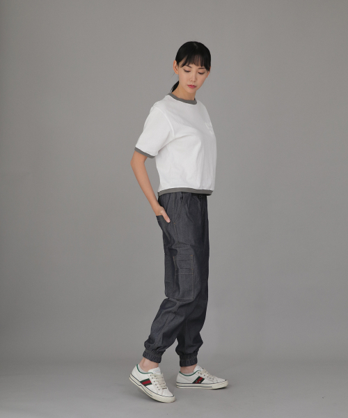 SAINTCREW(セントクルー)の「ボールドアンクバンドカーゴジョガーパンツ BAC-328 デニムライトインディゴ(デニムパンツ・メンズ・その他・MEDIUM/LARGE/X-LARGE)」の6枚目の写真