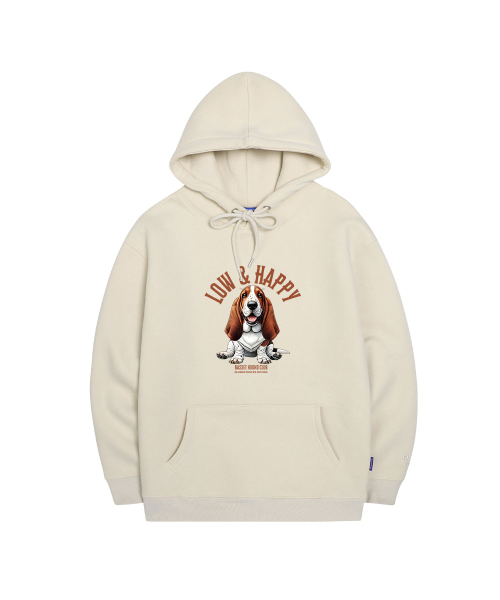 OHP（ワンハンドレッドパーセント）の「OHPxGOODD バセットハウンド 起毛フードパーカー（パーカー・メンズ・ブラック/Beige/ダークグレー・4XL/3XL/M(95)/L/2XL/XL）」の8枚目の写真