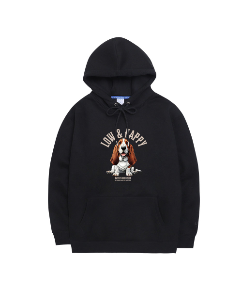 OHP（ワンハンドレッドパーセント）の「OHPxGOODD バセットハウンド 起毛フードパーカー（パーカー・メンズ・ブラック/Beige/ダークグレー・4XL/3XL/M(95)/L/2XL/XL）」の9枚目の写真