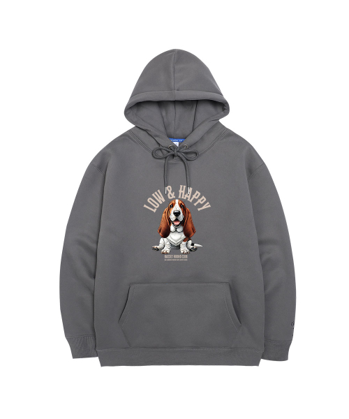 OHP（ワンハンドレッドパーセント）の「OHPxGOODD バセットハウンド 起毛フードパーカー（パーカー・メンズ・ブラック/Beige/ダークグレー・4XL/3XL/M(95)/L/2XL/XL）」の10枚目の写真
