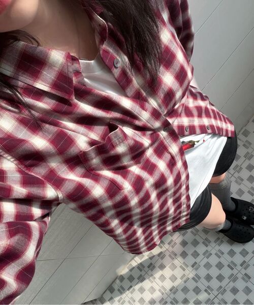 ROTEMBER（ローテンバー）の「フレンチオンブレチェックシャツ[レッド]（シャツ/ブラウス・メンズ・その他・MEDIUM/LARGE/X-LARGE）」の5枚目の写真