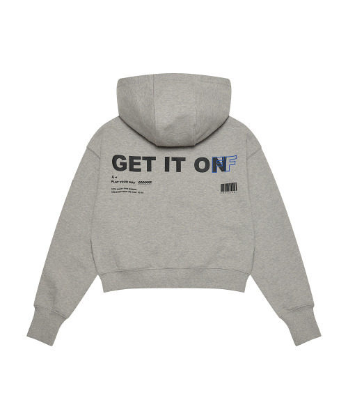 GET IT ON(ゲットイットオン)の「シグニチャー2WAYフードジップアップウィメンズ_グレー(パーカー・レディース・その他・F)」の5枚目の写真