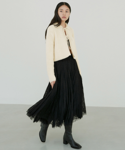 OCTETTE(オテット)の「LACE SHA-SKIRTS_BLACK(スカート・レディース・ブラック・SMALL/MEDIUM)」の3枚目の写真
