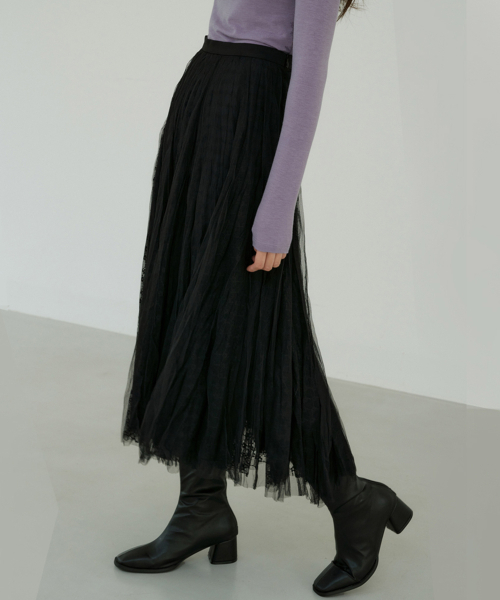OCTETTE(オテット)の「LACE SHA-SKIRTS_BLACK(スカート・レディース・ブラック・SMALL/MEDIUM)」の5枚目の写真