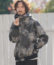 CAMBIO（カンビオ）の「mj11312- Shade Synthetic Leather Hooded Jacket レザーフードジャケット(CAM26SS-001)（その他アウター）」