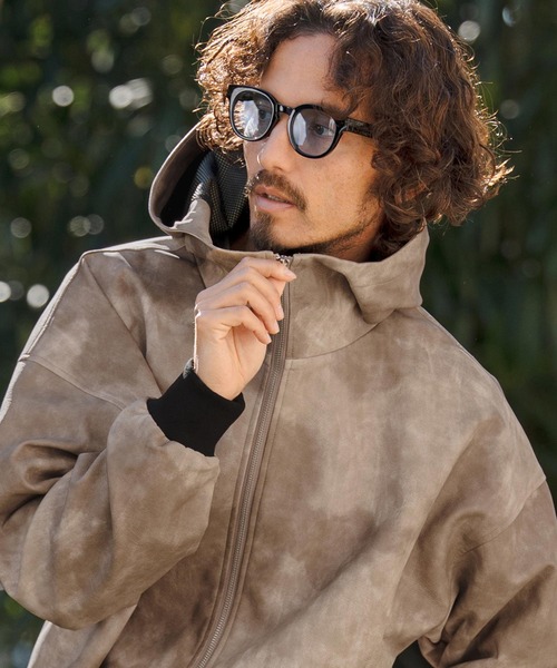 CAMBIO（カンビオ）の「mj11312- Shade Synthetic Leather Hooded Jacket レザーフードジャケット(CAM26SS-001)（その他アウター・メンズ・ブラック/ブラック×ホワイト/ベージュ・S/M/L）」の16枚目の写真