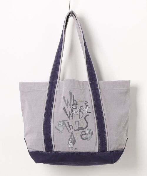 WESTSEA(ウエストシー)の「かいじゅうたちのいるところ / WHERE THE WILD THINGS ARE コットンキャンバス生地 トートバッグ(トートバッグ・メンズ・グレー/アイボリー・FREE)」の10枚目の写真