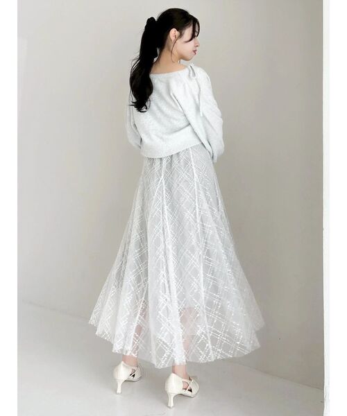 dazzlin(ダズリン)の「ミニシャギーラメニットカーデトップス(カーディガン/ボレロ・レディース・グレー/ベージュ/ピンク/レッド・FREE)」の10枚目の写真