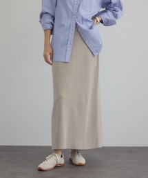 SALON adam et rope' | ナローロングスカート-CreamyCotton /クリーミーコットン-(スカート)
