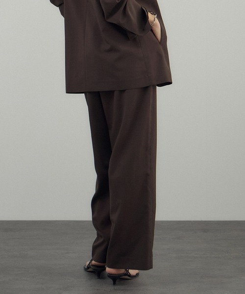 AMERICANA(アメリカーナ)の「【Americana(アメリカーナ) for SALON】ワイドパンツ/セットアップ対応(その他パンツ・レディース・ダークブラウン/ベージュ・FREE)」の4枚目の写真