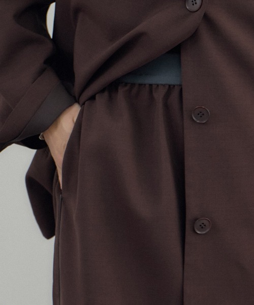 AMERICANA(アメリカーナ)の「【Americana(アメリカーナ) for SALON】ワイドパンツ/セットアップ対応(その他パンツ・レディース・ダークブラウン/ベージュ・FREE)」の5枚目の写真