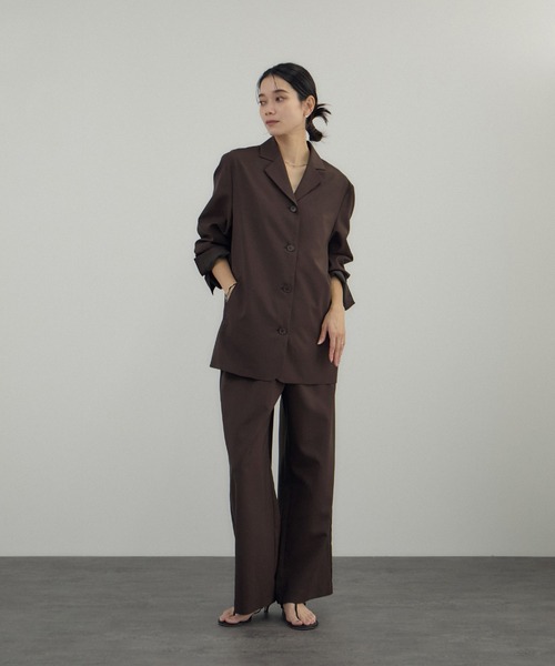 AMERICANA(アメリカーナ)の「【Americana(アメリカーナ) for SALON】ワイドパンツ/セットアップ対応(その他パンツ・レディース・ダークブラウン/ベージュ・FREE)」の17枚目の写真