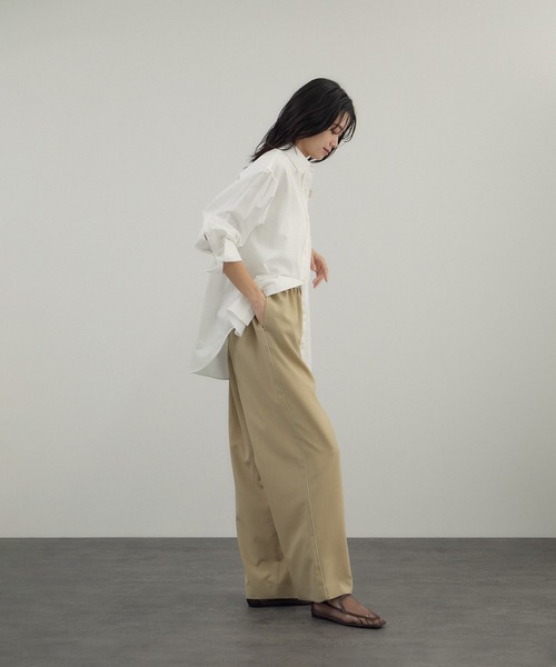 AMERICANA(アメリカーナ)の「【Americana(アメリカーナ) for SALON】ワイドパンツ/セットアップ対応(その他パンツ・レディース・ダークブラウン/ベージュ・FREE)」の21枚目の写真