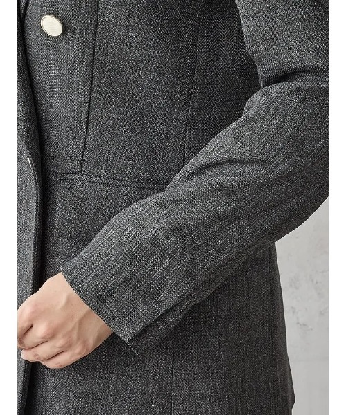 Perfect Suit FActory(パーフェクトスーツファクトリー)の「ヴィンテージツィード ダブルジャケット グレー/チャコールグレー(その他アウター・レディース・チャコールグレー/グレー・L/M)」の16枚目の写真