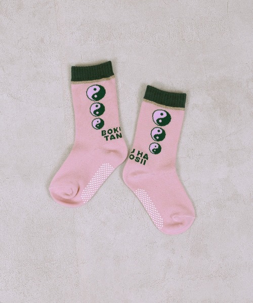 BOKU HA TANOSII（ボク　ハ　タノシイ）の「【BOKU HA TANOSII】別注陰陽ソックス/16-18cm（ソックス/靴下・キッズ・ライトブルー/ピンク/ライトグリーン・16-18cm）」の3枚目の写真
