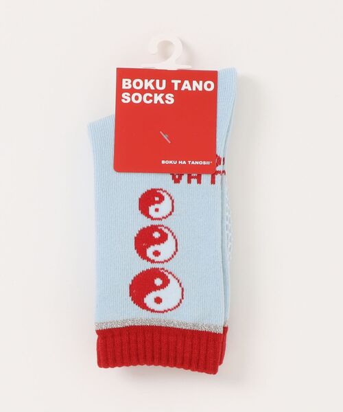 BOKU HA TANOSII（ボク　ハ　タノシイ）の「【BOKU HA TANOSII】別注陰陽ソックス/16-18cm（ソックス/靴下・キッズ・ライトブルー/ピンク/ライトグリーン・16-18cm）」の10枚目の写真