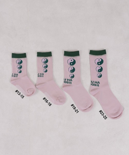 BOKU HA TANOSII（ボク　ハ　タノシイ）の「【BOKU HA TANOSII】別注陰陽ソックス/16-18cm（ソックス/靴下・キッズ・ライトブルー/ピンク/ライトグリーン・16-18cm）」の8枚目の写真