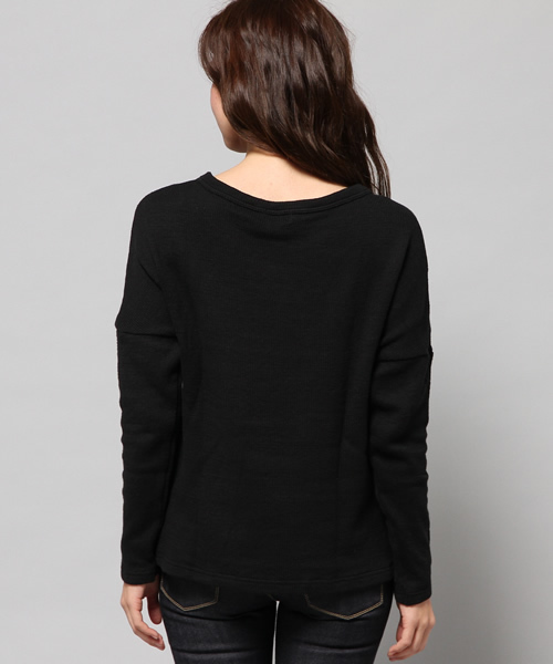 HYSTERIC GLAMOUR（ヒステリックグラマー）の「HYSTERIC LEAGUE サガラパイル刺繍T-SH（Tシャツ/カットソー・レディース・レッド/ブルー/ブラック・FREE）」の6枚目の写真