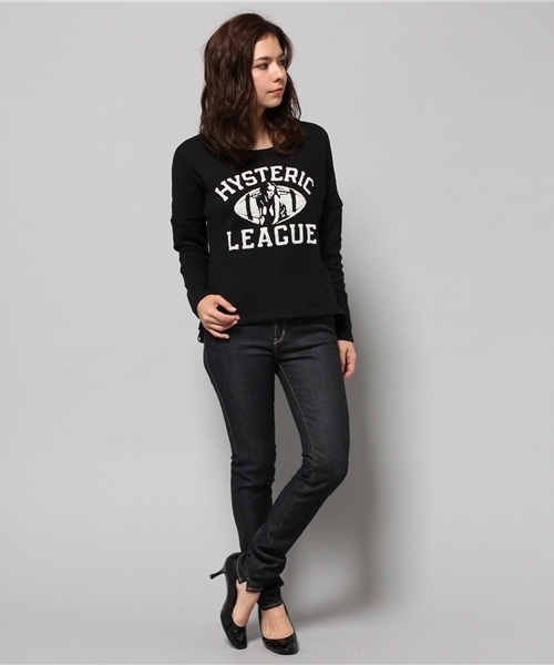 HYSTERIC GLAMOUR（ヒステリックグラマー）の「HYSTERIC LEAGUE サガラパイル刺繍T-SH（Tシャツ/カットソー・レディース・レッド/ブルー/ブラック・FREE）」の7枚目の写真