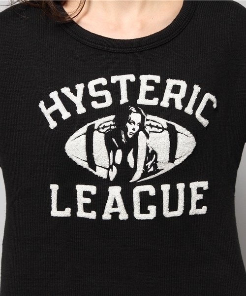HYSTERIC GLAMOUR（ヒステリックグラマー）の「HYSTERIC LEAGUE サガラパイル刺繍T-SH（Tシャツ/カットソー・レディース・レッド/ブルー/ブラック・FREE）」の10枚目の写真