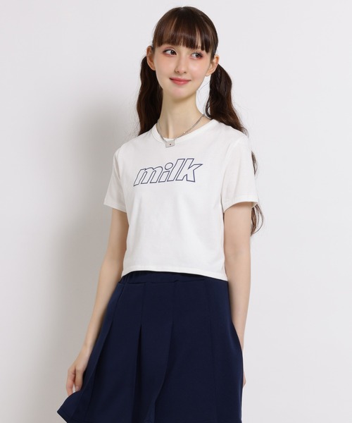 MILK(ミルク)の「Retro LOGO Tシャツ(Tシャツ/カットソー・レディース・B/C/D/A・FREE)」の1枚目の写真