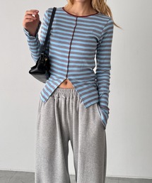 CANAL JEAN（キャナルジーン）の「Miller　パネルリブスリットプルオーバー（Tシャツ/カットソー）」