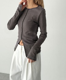 CANAL JEAN | Miller　パネルリブスリットプルオーバー(Tシャツ/カットソー)