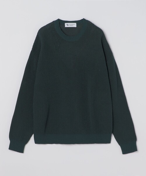 City Ambient Products: 2‑тонный waffle crewneck knit — вязаный свитшот с вафельной текстурой