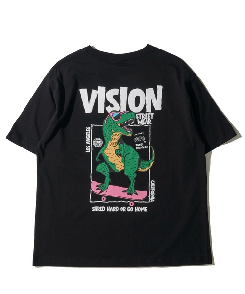 VISION STREET WEAR(ヴィジョンストリートウェア)の「【VISION STREET WEAR】オリジナルグラフィック バックプリントクルーネックTシャツ(Tシャツ/カットソー・レディース・グリーン/ホワイト/ブラック・LARGE/MEDIUM/X-LARGE)」の7枚目の写真