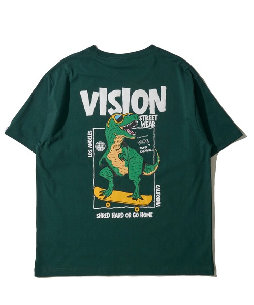 VISION STREET WEAR(ヴィジョンストリートウェア)の「【VISION STREET WEAR】オリジナルグラフィック バックプリントクルーネックTシャツ(Tシャツ/カットソー・レディース・グリーン/ホワイト/ブラック・LARGE/MEDIUM/X-LARGE)」の9枚目の写真