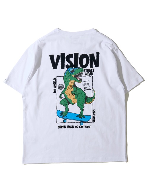 VISION STREET WEAR(ヴィジョンストリートウェア)の「【VISION STREET WEAR】オリジナルグラフィック バックプリントクルーネックTシャツ(Tシャツ/カットソー・レディース・グリーン/ホワイト/ブラック・LARGE/MEDIUM/X-LARGE)」の5枚目の写真