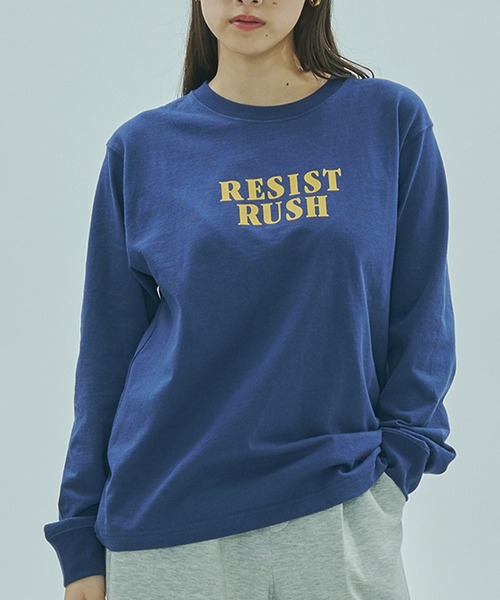 ROSE BUD（ローズバッド）の「ASSORT L/S TEE（Tシャツ/カットソー・レディース・チャコールグレー/ネイビー/ホワイト・ONE SIZE）」の3枚目の写真