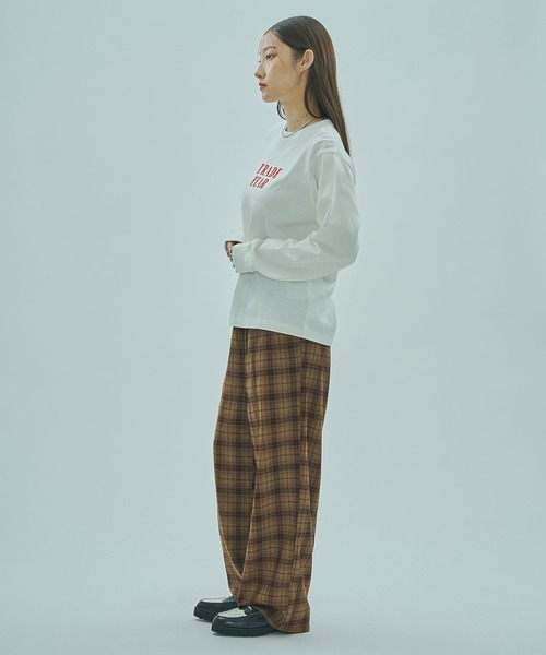 ROSE BUD（ローズバッド）の「ASSORT L/S TEE（Tシャツ/カットソー・レディース・チャコールグレー/ネイビー/ホワイト・ONE SIZE）」の12枚目の写真