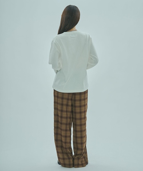 ROSE BUD（ローズバッド）の「ASSORT L/S TEE（Tシャツ/カットソー・レディース・チャコールグレー/ネイビー/ホワイト・ONE SIZE）」の13枚目の写真