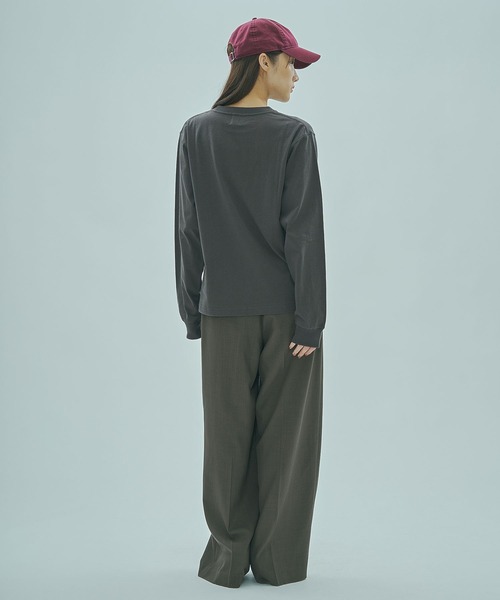 ROSE BUD（ローズバッド）の「ASSORT L/S TEE（Tシャツ/カットソー・レディース・チャコールグレー/ネイビー/ホワイト・ONE SIZE）」の21枚目の写真