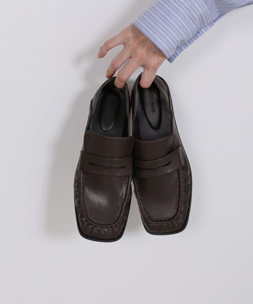 select MOCA（セレクトモカ）の「スクエアトゥギャザーローファー（ローファー・レディース・ブラウン/ブラック・LARGE/MEDIUM/SMALL）」の16枚目の写真