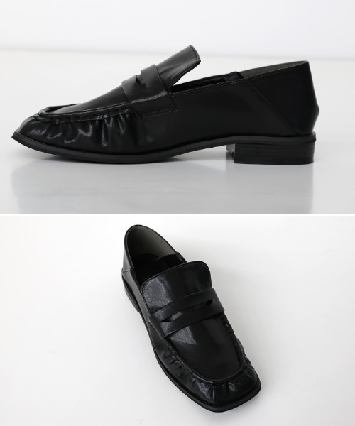 select MOCA（セレクトモカ）の「スクエアトゥギャザーローファー（ローファー・レディース・ブラウン/ブラック・LARGE/MEDIUM/SMALL）」の22枚目の写真