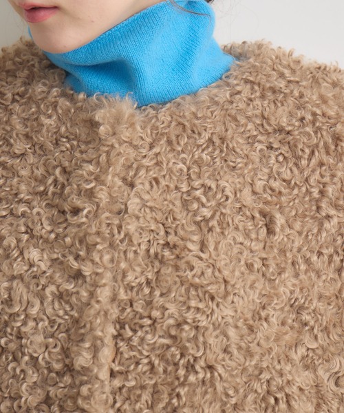 KATHARINE ROSS（キャサリンロス）の「【KATHARINE ROSS】ボアコート（その他アウター・レディース・ベージュ/ブラック/グレイッシュベージュ/グレー・MEDIUM）」の14枚目の写真