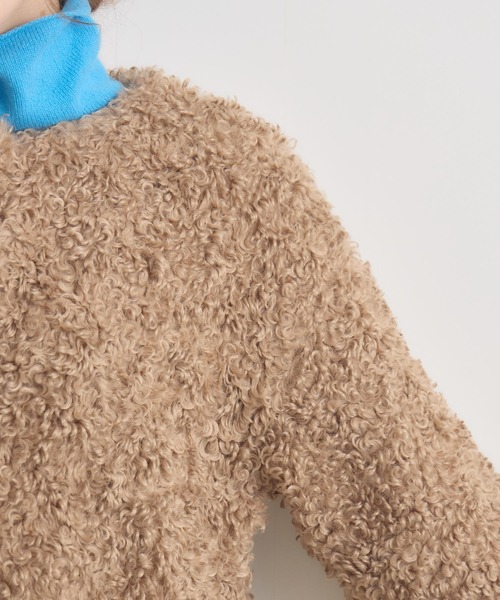 KATHARINE ROSS（キャサリンロス）の「【KATHARINE ROSS】ボアコート（その他アウター・レディース・ベージュ/ブラック/グレイッシュベージュ/グレー・MEDIUM）」の15枚目の写真