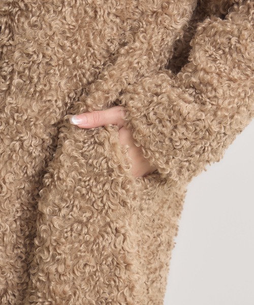 KATHARINE ROSS（キャサリンロス）の「【KATHARINE ROSS】ボアコート（その他アウター・レディース・ベージュ/ブラック/グレイッシュベージュ/グレー・MEDIUM）」の17枚目の写真