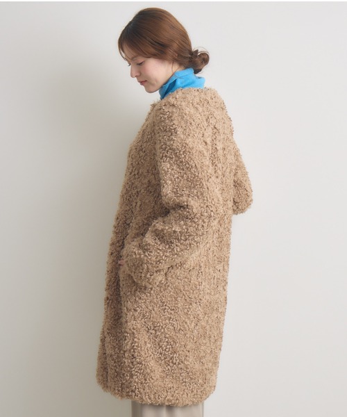 KATHARINE ROSS（キャサリンロス）の「【KATHARINE ROSS】ボアコート（その他アウター・レディース・ベージュ/ブラック/グレイッシュベージュ/グレー・MEDIUM）」の12枚目の写真