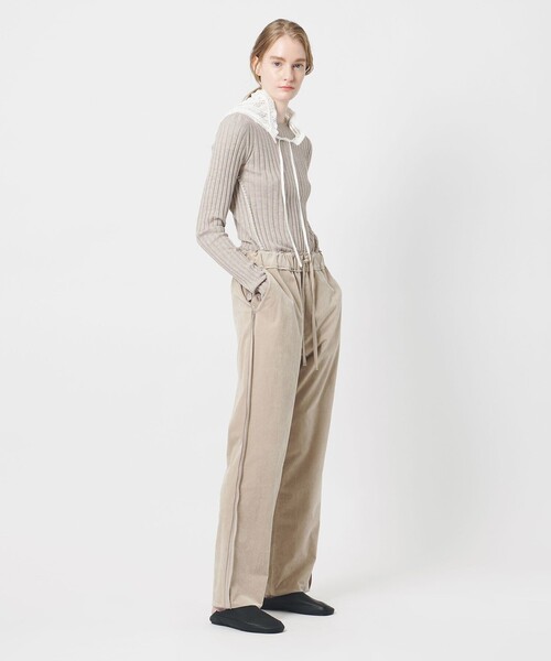 AEWEN MATOPH（イウエン マトフ）の「＜AEWEN MATOPH＞ニットレーススカーフ（ストール/ショール・レディース・オフホワイト/ブラック・FREE）」の4枚目の写真