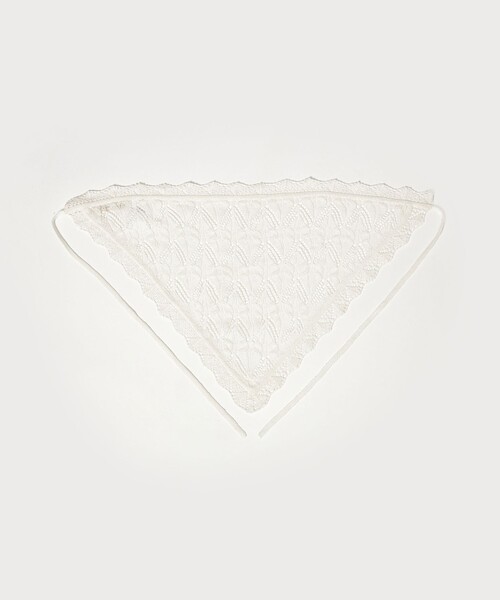 AEWEN MATOPH（イウエン マトフ）の「＜AEWEN MATOPH＞ニットレーススカーフ（ストール/ショール・レディース・オフホワイト/ブラック・FREE）」の8枚目の写真