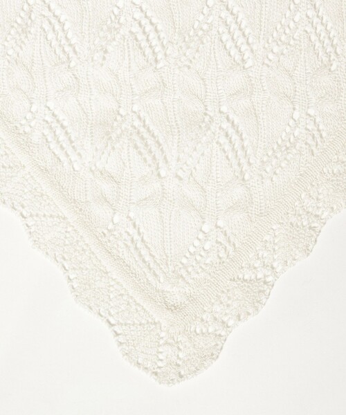 AEWEN MATOPH（イウエン マトフ）の「＜AEWEN MATOPH＞ニットレーススカーフ（ストール/ショール・レディース・オフホワイト/ブラック・FREE）」の9枚目の写真