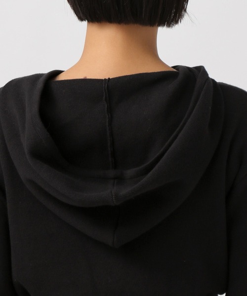 BAYFLOW（ベイフロー）の「[スタイルアップ見え]リブニットショートパーカー（パーカー・レディース・ブラック/グレー/オフホワイト・FREE）」の18枚目の写真