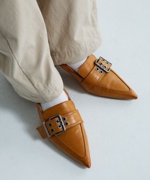 JEANASIS | ベルトデザインポインテッドミュール/638820(パンプス)