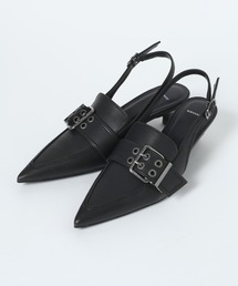 JEANASIS | ベルトデザインポインテッドミュール/638820(パンプス)