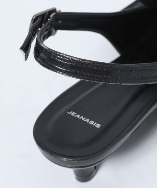 JEANASIS（ジーナシス）の「ベルトデザインポインテッドミュール/638820（パンプス・レディース・ブラック/ベージュ系その他/ブラウン・LARGE/MEDIUM）」の15枚目の写真