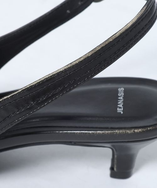 JEANASIS（ジーナシス）の「ベルトデザインポインテッドミュール/638820（パンプス・レディース・ブラック/ベージュ系その他/ブラウン・LARGE/MEDIUM）」の14枚目の写真
