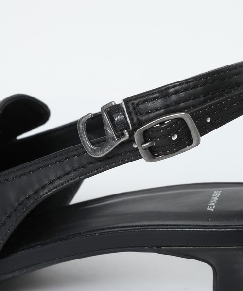 JEANASIS（ジーナシス）の「ベルトデザインポインテッドミュール/638820（パンプス・レディース・ブラック/ベージュ系その他/ブラウン・LARGE/MEDIUM）」の12枚目の写真